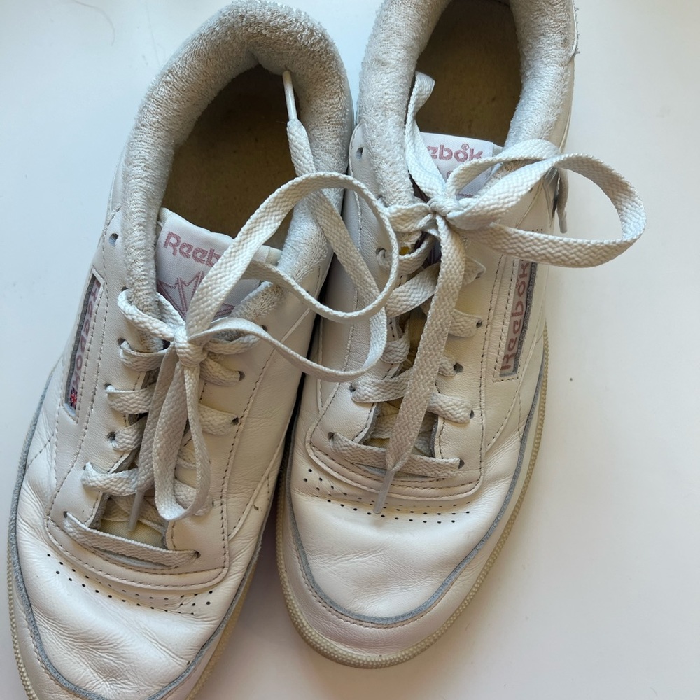 Reebok light pink Vintage C85 shoes
